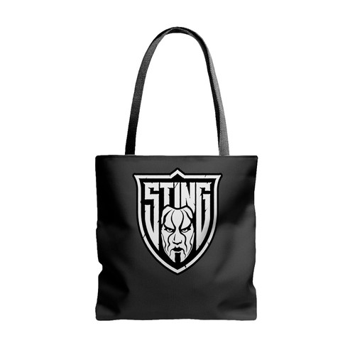 Sting Wwe Wcw Shield Logo Tote Bags