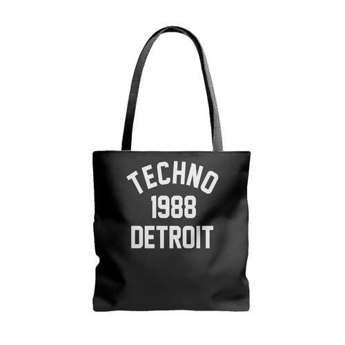 Techno 1988 Detroit Funny Tote Bags