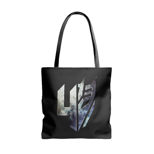 Transformers 4 Age Of Extinction Decepticons Logo Tote Bags