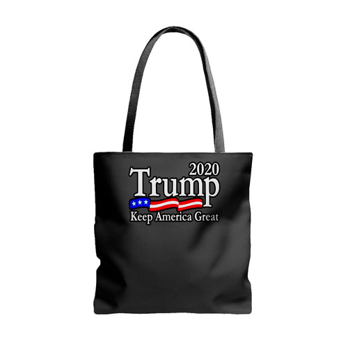 Trump 2020 Keep America Great Usa Flag Tote Bags
