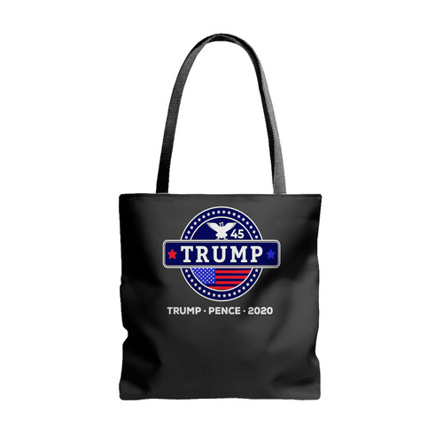 Trump Pence 2020 Logo Tote Bags Trump Pence 2020 Logo Tote Bags