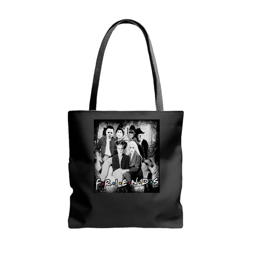 Tv Show Horror Friends Pennywise Michael Myers Jason Voorhees Halloween Hocus Pocus Tote Bags