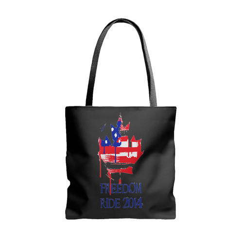 Usa Freedom Ride 2014 Tote Bags