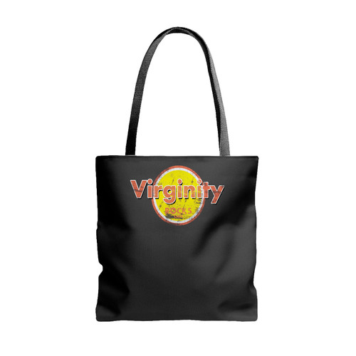 Virginity Rocks Cafe Logo Grunge Tote Bags