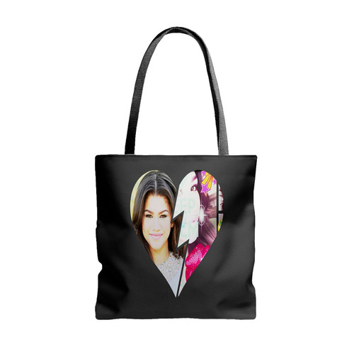 Zendaya Coleman Broken Heart Tote Bags