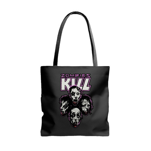 Zombies Kill The Band Tote Bags