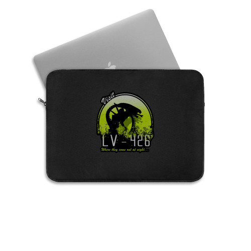 Alien Where They Come Out At Night Laptop Sleeve