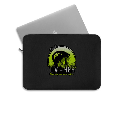 Alien Where They Come Out At Night Laptop Sleeve