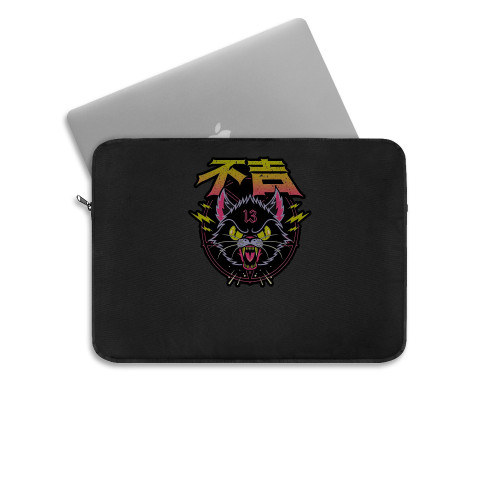 Black Cat Kaiju Laptop Sleeve