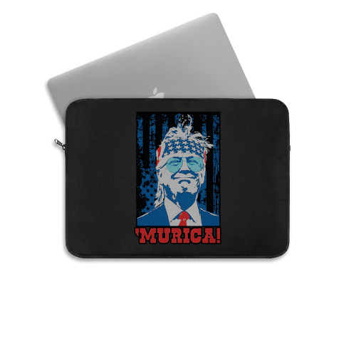 Donald Trump Murica 4Th Of July Patriotic American Party Laptop Sleeve