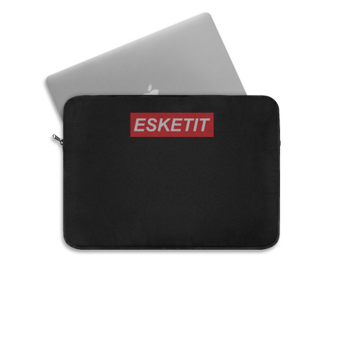 Esketit Red Box Logo Laptop Sleeve