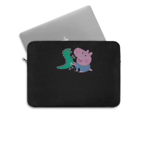 George Pig And Dinosaur Laptop Sleeve