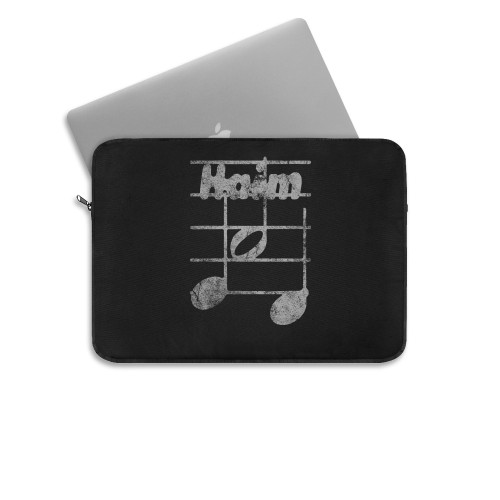Haim Women In Music Note Logo Grunge White Version Laptop Sleeve