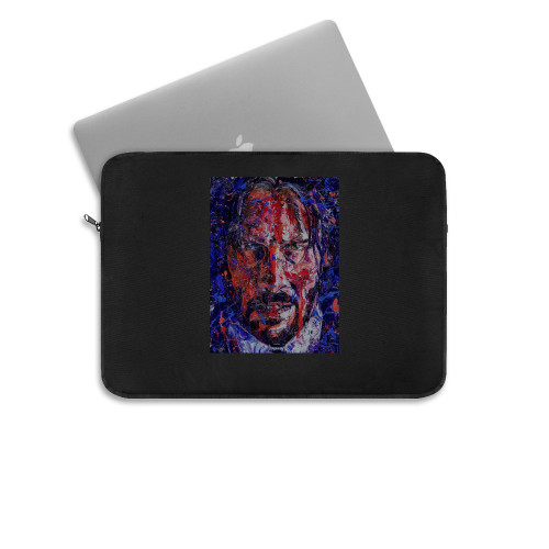 John Wick Face Art Laptop Sleeve John Wick Face Art Laptop Sleeve