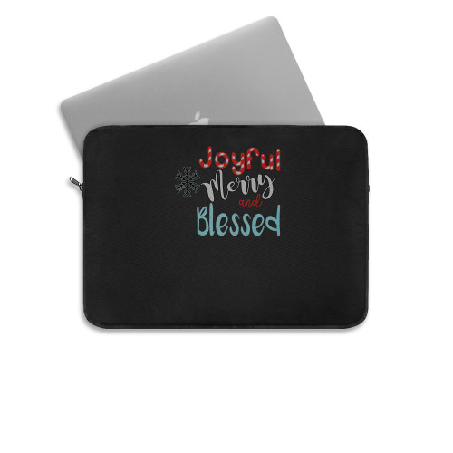 Joyful Merry Blessed Laptop Sleeve