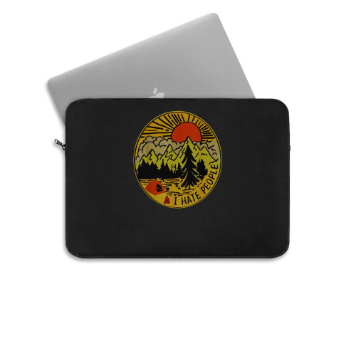 Love Camping I Hate People Laptop Sleeve