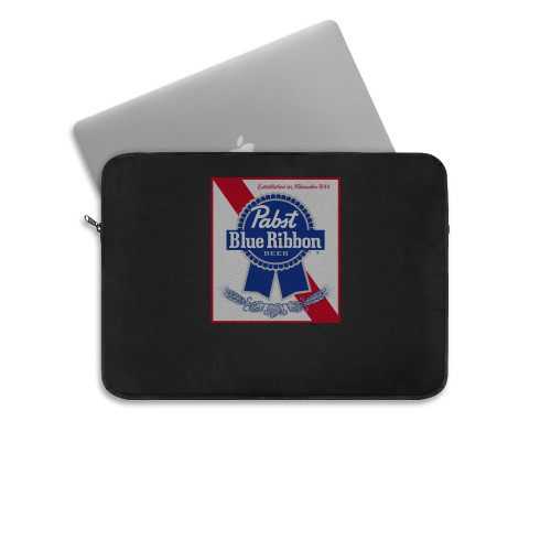 Pabst Blue Ribbon Beer Milwaukee Draft Cool Laptop Sleeve