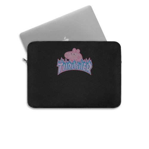 Peppa Pig X Thrasher Parody Laptop Sleeve