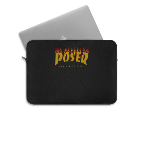 Poser Font Thrasher Laptop Sleeve