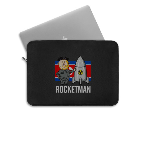 Rocket Man Rocketman Kim Jong Un Donald Trump Rocket Man Laptop Sleeve