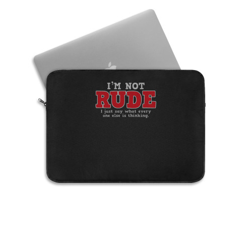 Rude Thinking Sarcastic Rude Cool Laptop Sleeve