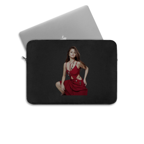 Selena Gomez Red Dress Sexy Laptop Sleeve