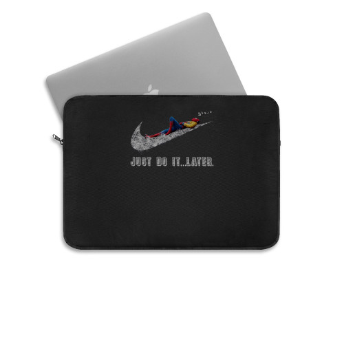 Spiderman Just Do It Later Laptop Sleeve