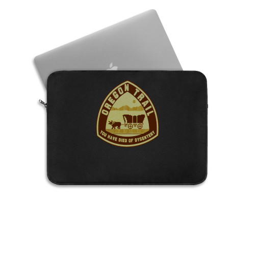 Vintage Oregon Trail You Have Died Of Dysentery Laptop Sleeve