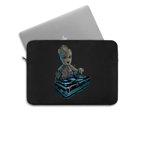 Baby Groot Dj Guardians Of The Galaxy Vol 2 Laptop Sleeve