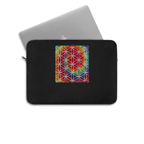 Bring Me To The Horizon Tie Dye Flower Of Life Laptop Sleeve