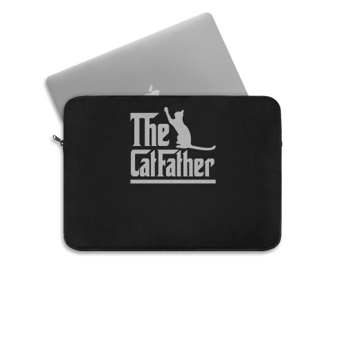 Catfather Funny Cat Dad Pet Lover For Fathers Day Laptop Sleeve