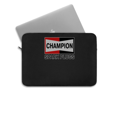 Champion Spark Plugs Logo American Spark Plug Laptop Sleeve