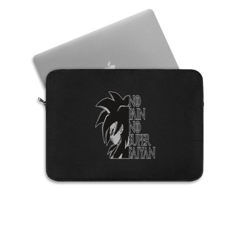 Dragon Ball Z No Pain No Super Saiyan Laptop Sleeve