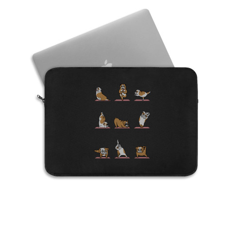English Bulldog Yoga Laptop Sleeve