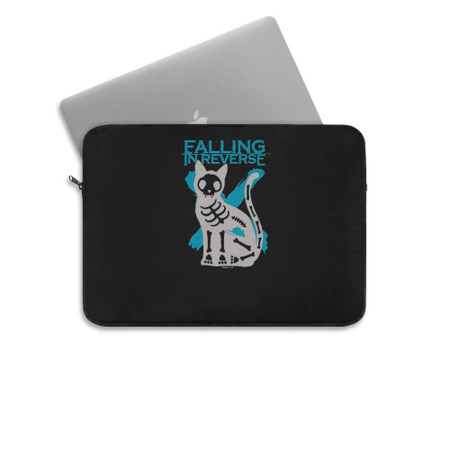 Falling In Reverse Skeleton Cat Laptop Sleeve