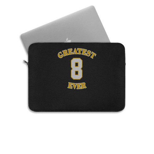 Gold Los Angeles 8 Kobe Bryant Greatest Ever Laptop Sleeve