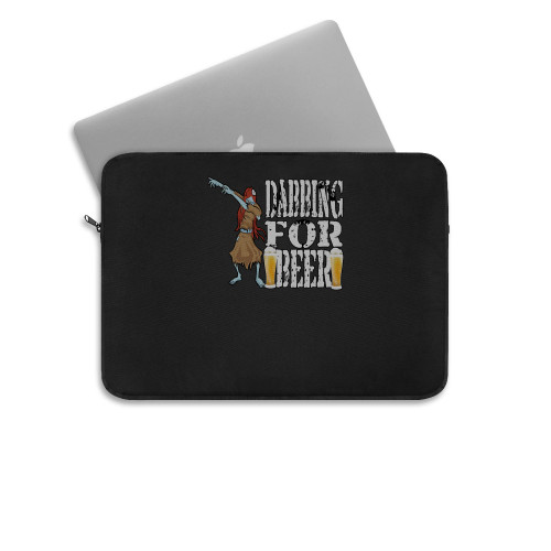 Halloween Dancing Zombie Dabbing For Beer Laptop Sleeve