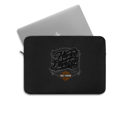 Harley Davidson Script Logo Harley Davidson Script Font Am Light Laptop Sleeve