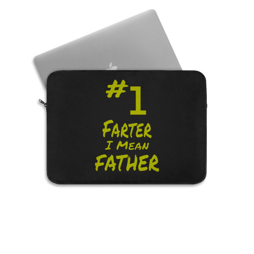 Hastag Number 1 Farter I Mean Father Laptop Sleeve