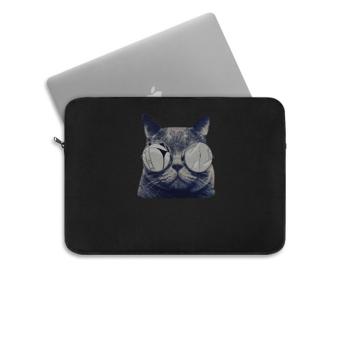 Hipster Cat 2 Laptop Sleeve