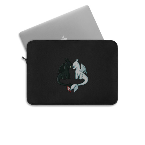 Httyd Toothless And Light Fury Laptop Sleeve