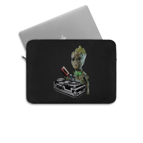 I Am Baby Groot Awesome Dj Guardians Of The Galaxy Vol 2 Laptop Sleeve