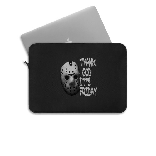 Jason Voorhees Thank God Its Friday Laptop Sleeve