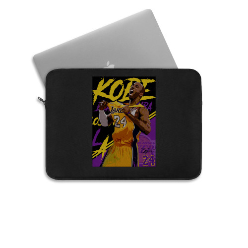 Kobe Bryant 24 Lakers Laptop Sleeve