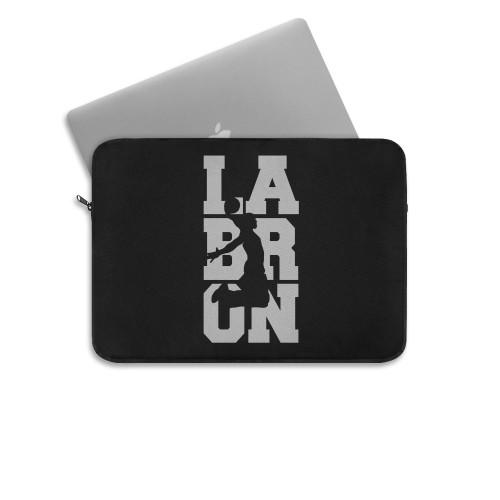 Labron Basketball V2 White Laptop Sleeve