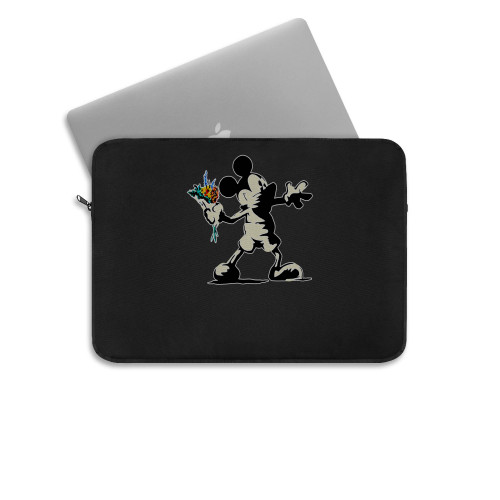 Mickey Mouse Banksy Art Cartoon Disney Laptop Sleeve