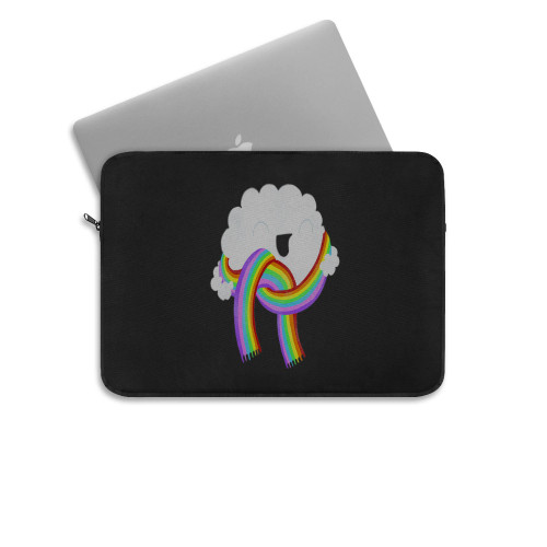 Mr Clouds With Rainbow Laptop Sleeve Mr Clouds With Rainbow Laptop Sleeve