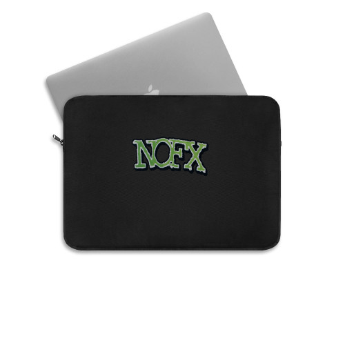 Nofx Band Logo Hardcore Punk Rock Black Flag Rancid Band Laptop Sleeve