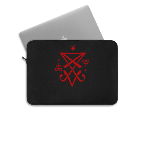 Occult Sigil Of Lucifer Satanic Laptop Sleeve