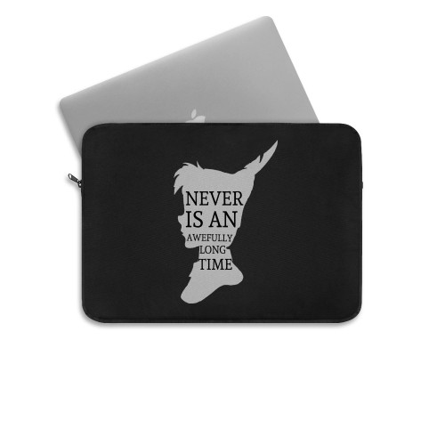 Peter Pan Quote Silhouette1 Laptop Sleeve